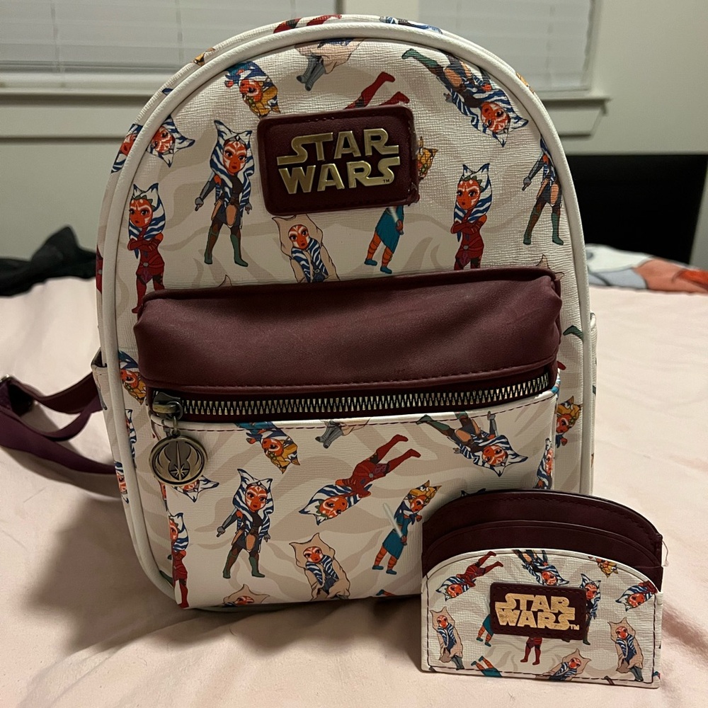 Star Wars Ahsoka Loungefly Backpack & Wallet